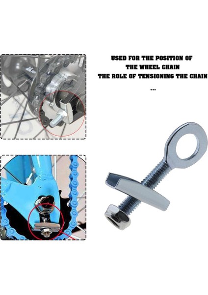 Elektrikli Bisikletler Için Vidalı 4 Adet Ayarlanabilir 10MM Zincir Tekerlek Aks Gerdirici (Yurt Dışından) modelleri