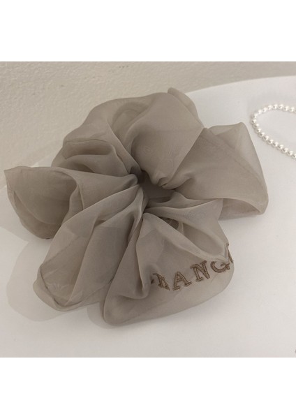 1 Narin Nakış Örgü Süper Peri Saç Halkası (Gri) (Yurt Dışından)