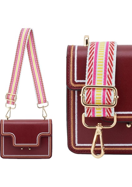 Geniş Omuz Askısı Ayarlanabilir Yedek Kemer Çapraz Kanvas ÇANTA（03PINK）80- 130CM (Yurt Dışından) fırsatları