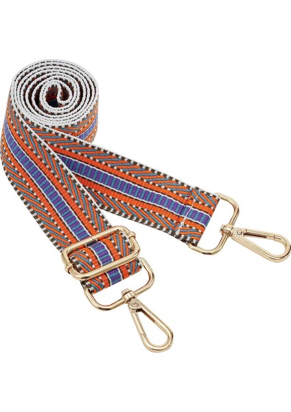 Genişliğinde Omuz Askısı Ayarlanabilir Yedek Kemer Crossbody Kanvas ÇANTA（TURUNCU）80-130CM (Yurt Dışından)