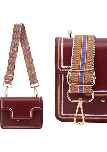 Genişliğinde Omuz Askısı Ayarlanabilir Yedek Kemer Crossbody Kanvas ÇANTA（TURUNCU）80-130CM (Yurt Dışından) fırsatları