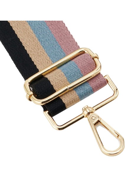 Geniş Omuz Askısı Ayarlanabilir Yedek Kemer Crossbody Kanvas Çanta（pembesiyah ÇIZGILI）80-140CM (Yurt Dışından) modelleri