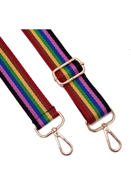 Geniş Omuz Askısı Ayarlanabilir Yedek Kemer Çapraz Kanvas Çanta（çizgili Altın TOKA）80-130CM (Yurt Dışından) fiyatları