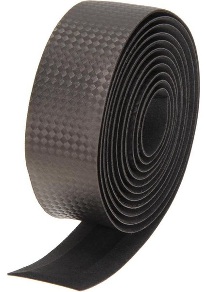 Bir Çift Siyah Şişe Gidon Kayışı + Nefes Alabilen Kire Dayanıklı Bantlı 2 Karbon Fiber Gidon Kapağı (2250*30MM) (Yurt Dışından)