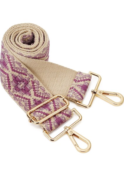 Geniş Omuz Askısı Ayarlanabilir Yedek Kemer Crossbody Kanvas Çanta（no. 33ALTIN TOKA）80-140CM (Yurt Dışından)