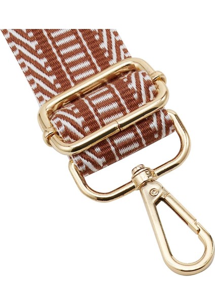 Geniş Omuz Askısı Ayarlanabilir Yedek Kemer Crossbody Kanvas Çanta（browngolden TOKA）80-130CM (Yurt Dışından) fiyatları