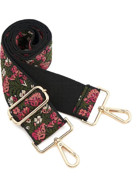 Geniş Omuz Askısı Ayarlanabilir Yedek Kemer Çapraz Kanvas Çanta（beyaz PUDRA）80-130CM (Yurt Dışından)