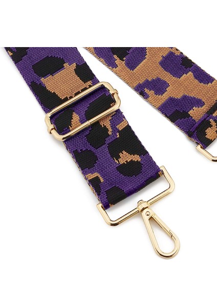 Geniş Omuz Askısı Ayarlanabilir Yedek Kemer Çapraz Kanvas Çanta（mor ve Altın KANCALAR80-130CM (Yurt Dışından) fiyatları