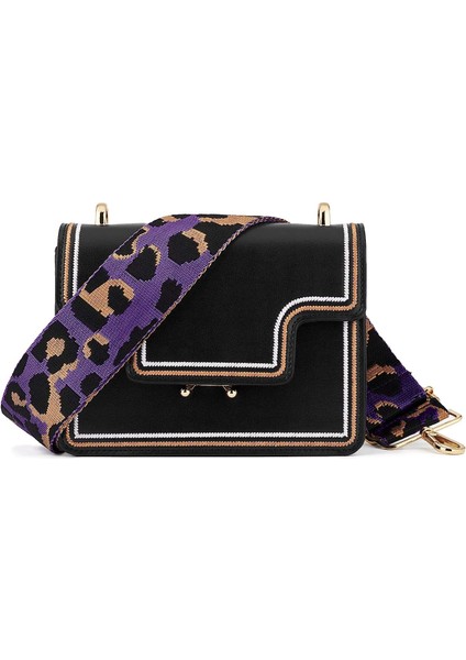 Geniş Omuz Askısı Ayarlanabilir Yedek Kemer Çapraz Kanvas Çanta（mor ve Altın KANCALAR80-130CM (Yurt Dışından) modelleri