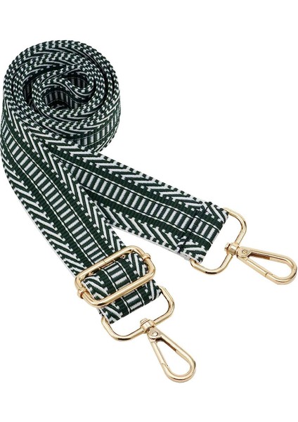 Geniş Omuz Askısı Ayarlanabilir Yedek Kemer Crossbody Kanvas ÇANTA(J45-A8GOLD TOKA)75-145CM (Yurt Dışından)