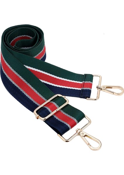 Geniş Omuz Askısı Ayarlanabilir Yedek Kemer Çapraz Kanvas Çanta（mavi Kırmızı YEŞIL）75-130CM (Yurt Dışından)