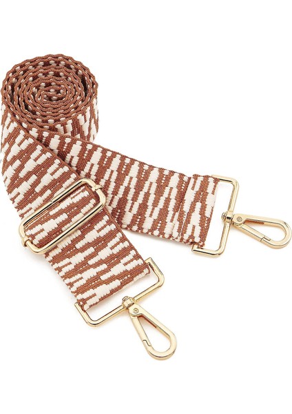 Geniş Omuz Askısı Ayarlanabilir Yedek Kemer Çapraz Kanvas ÇANTA（C401-13 Altın Toka） (Yurt Dışından)