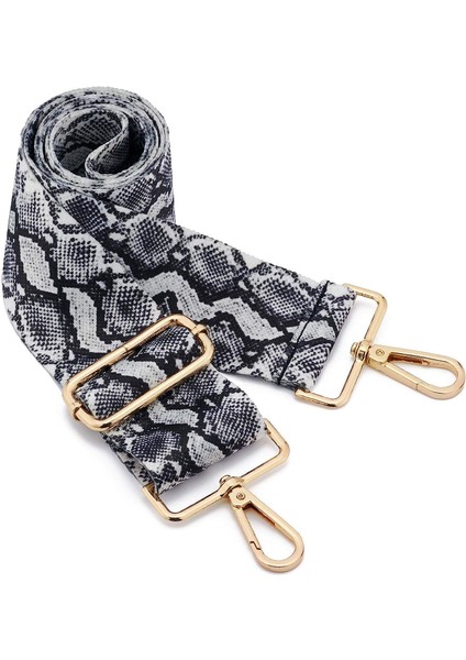 Geniş Omuz Askısı Ayarlanabilir Yedek Kemer Çapraz Kanvas Çanta (Açık GRI)75-130CM (Yurt Dışından)