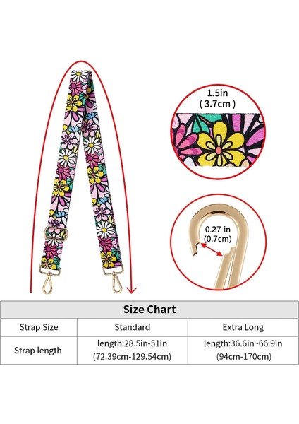 Geniş Omuz Askısı Ayarlanabilir Yedek Kemer Çapraz Kanvas ÇANTA（NO.81ALTIN TOKA）80-140CM (Yurt Dışından) modelleri