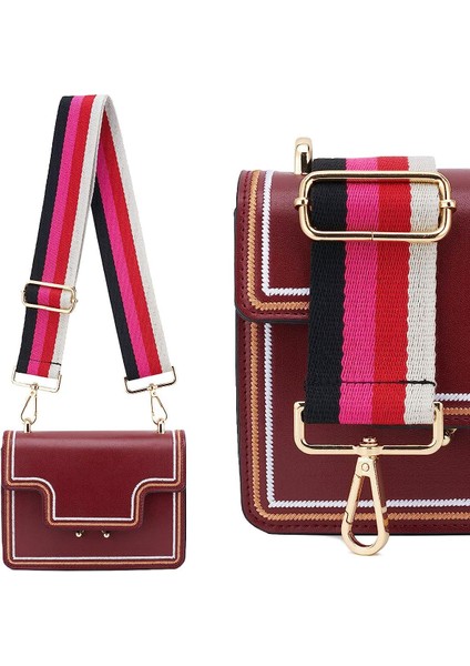 Geniş Omuz Omuzları Ayarlanabilir Değiştirme Çantası (Siyah Kırmızı Çizgiler) 80-130CM (Yurt Dışından) fırsatları