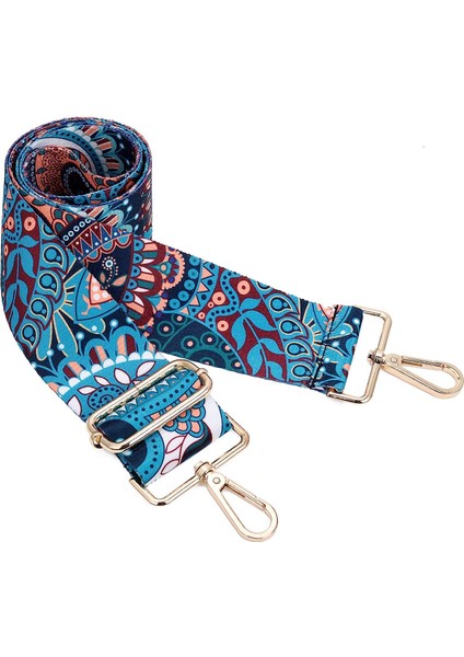 Geniş Omuz Kayış Ayarlanabilir Yedek Kemer Çapraz Kanvas Çanta (Tepeli Orkide) 75-130CM (Yurt Dışından)