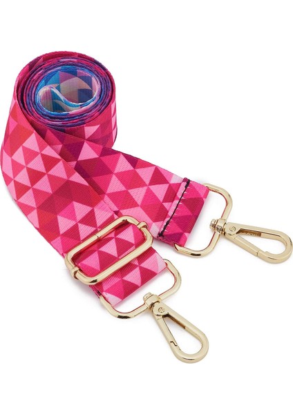 Geniş Omuz Askısı Ayarlanabilir Yedek Kemer Çapraz Kanvas Çanta（gül Renkli KURDELE）80-130CM (Yurt Dışından)