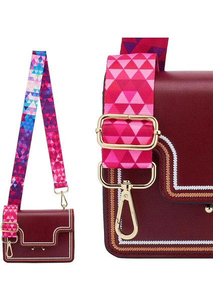 Geniş Omuz Askısı Ayarlanabilir Yedek Kemer Çapraz Kanvas Çanta（gül Renkli KURDELE）80-130CM (Yurt Dışından) fırsatları