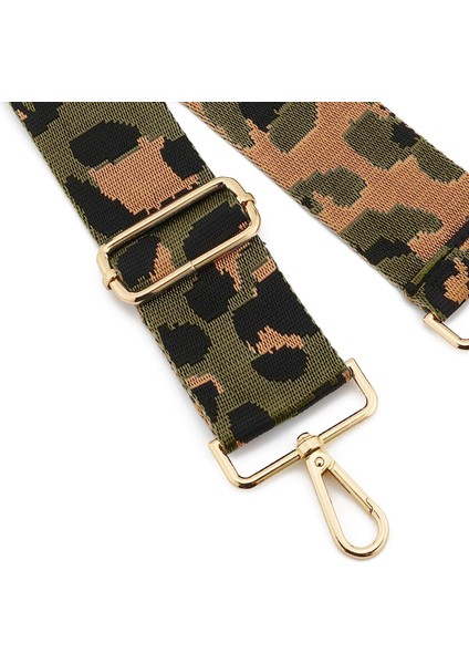 Geniş Omuz Kayış Ayarlanabilir Yedek Kemer Crossbody Kanvas Çanta（altın Tokalı Ordu Yeşili） (Yurt Dışından) modelleri