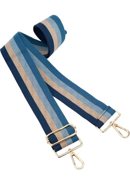 Geniş Omuz Askısı Ayarlanabilir Yedek Kemer Çapraz Kanvas Çanta（mavi ÇIZGILI）80-130CM (Yurt Dışından) fiyatları