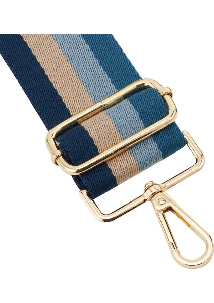 Geniş Omuz Askısı Ayarlanabilir Yedek Kemer Çapraz Kanvas Çanta（mavi ÇIZGILI）80-130CM (Yurt Dışından) modelleri