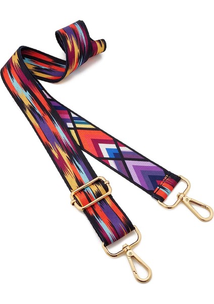 Geniş Omuz Askısı Ayarlanabilir Yedek Kemer Çapraz Kanvas Çanta（siyah Kenarlı Renkli Bulutlar） (Yurt Dışından) fiyatları