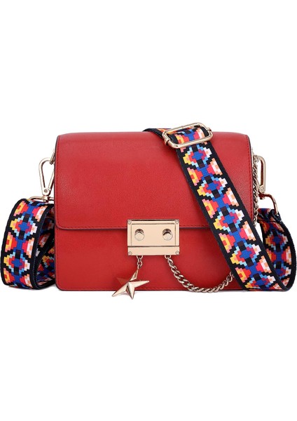 Geniş Omuz Askısı Ayarlanabilir Yedek Kemer Crossbody Kanvas Çanta (Siyah Dantel Altın Toka) (Yurt Dışından) indirimleri