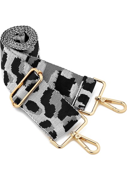 Geniş Omuz Askısı Ayarlanabilir Yedek Kemer Çapraz Kanvas Çanta（açık Gri Altın TOKA80-130CM (Yurt Dışından)