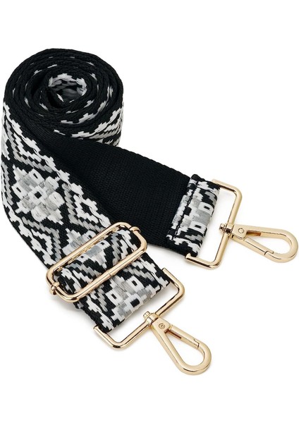 Geniş Omuz Askısı Ayarlanabilir Yedek Kemer Crossbody Kanvas Çanta（no. 33ALTIN TOKA）80-140CM (Yurt Dışından)