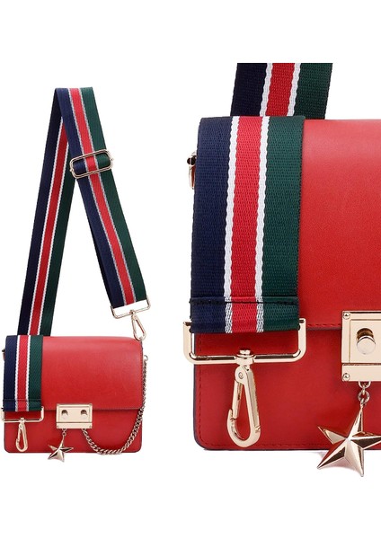 Geniş Omuz Askısı Ayarlanabilir Yedek Kemer Çapraz Kanvas Çanta（mavi Kırmızı YEŞIL）75-130CM (Yurt Dışından) fırsatları