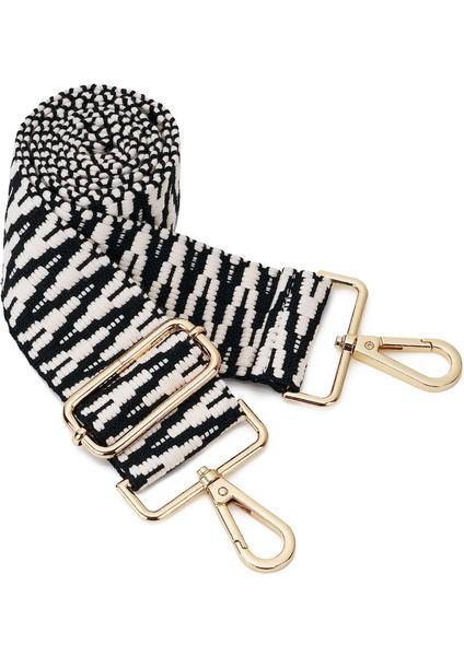 Geniş Omuz Askısı Ayarlanabilir Yedek Kemer Crossbody Kanvas ÇANTA（J51-A6GOLDEN TOKA）75-145CM (Yurt Dışından)