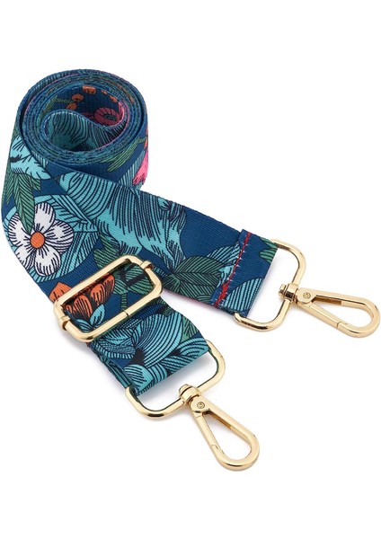 Geniş Omuz Askısı Ayarlanabilir Yedek Kemer Çapraz Kanvas ÇANTA（NO.80ALTIN TOKA）80-140CM (Yurt Dışından)