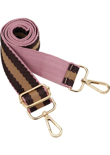 Geniş Omuz Askısı Ayarlanabilir Yedek Kemer Çapraz Kanvas ÇANTA（A-13PEMBE KÖRI）80-130 (Yurt Dışından)
