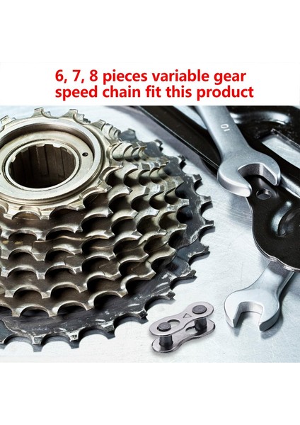 8 Çift Gümüş Yeniden Kullanılabilir Bisiklet Zinciri Kelepçesi (6 7 8 Hız) (Yurt Dışından) fırsatları