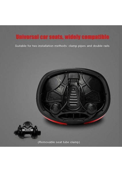 Burun Kapalı Bisiklet Selesi, Büyük Boy Koltuk Değiştirme, Açık Yol Için Rahat Şok Emici Scooter Denge Minderi (Kırmızı, 210X270MM) (Yurt Dışından) modelleri