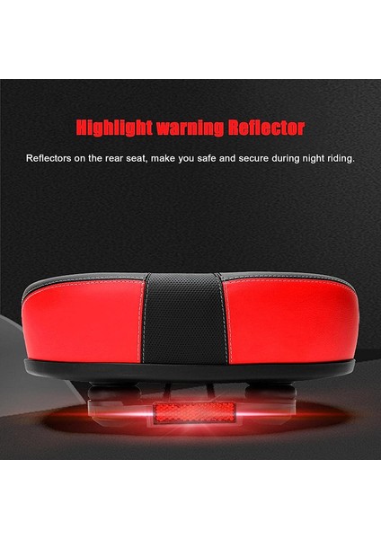 Burun Kapalı Bisiklet Selesi, Büyük Boy Koltuk Değiştirme, Açık Yol Için Rahat Şok Emici Scooter Denge Minderi (Kırmızı, 210X270MM) (Yurt Dışından) indirimleri