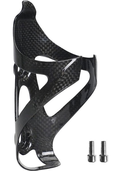 Ultra Hafif ve Dayanıklı Karbon Fiber Bisiklet Şişe Tutacağı, 70-74MM Çapındaki Su Şişeleri Için Uygundur (Parlak) (Yurt Dışından)