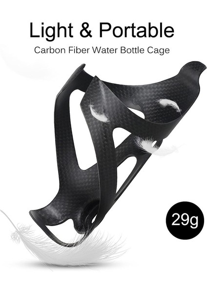 Ultra Hafif ve Dayanıklı Karbon Fiber Bisiklet Şişe Tutacağı, 70-74MM Çapındaki Su Şişeleri Için Uygundur (Parlak) (Yurt Dışından) fiyatları