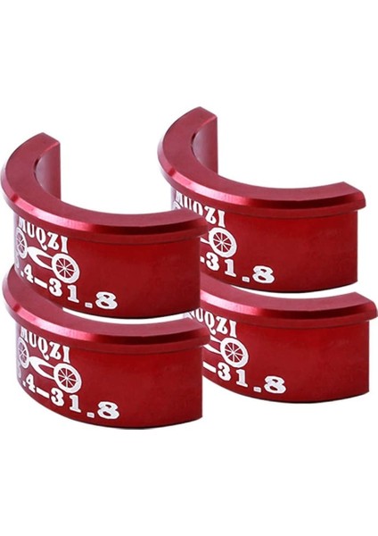 1 Set 4 Alüminyum Alaşımlı Bisiklet Gidon Ara Parçaları 25.4mm - 31.8mm, Adaptör, Ara Parçalar, Bisiklet Gidonları Için Dönüştürme Levhası, Gövde Redüktörü (Kırmızı) (Yurt Dışından) modelleri