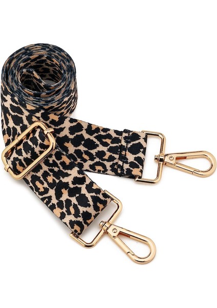 Geniş Omuz Askısı Ayarlanabilir Yedek Kemer Çapraz Kanvas ÇANTA（48ALTIN TOKA）80-130CM (Yurt Dışından)