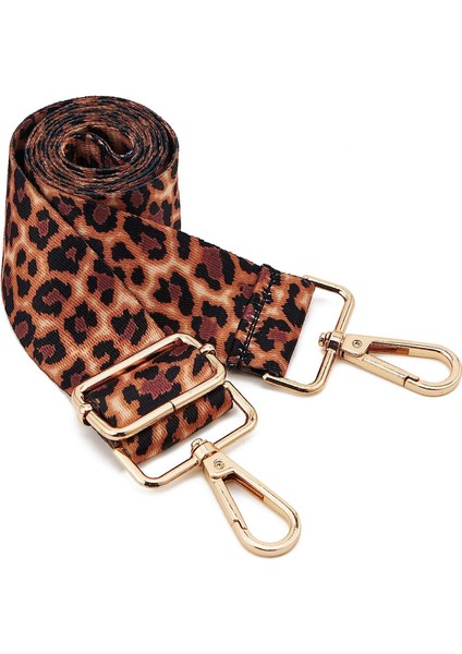 Geniş Omuz Askısı Ayarlanabilir Yedek Kemer Çapraz Kanvas ÇANTA（J61-A5AÇIK Altın TOKA80- 130CM (Yurt Dışından)