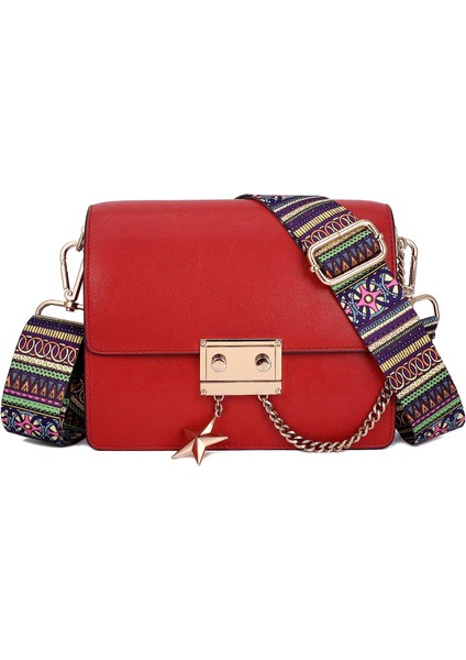 Geniş Omuz Askısı Ayarlanabilir Yedek Kemer Crossbody Kanvas Çanta (Etnik Tarz Altın Toka) (Yurt Dışından) indirimleri