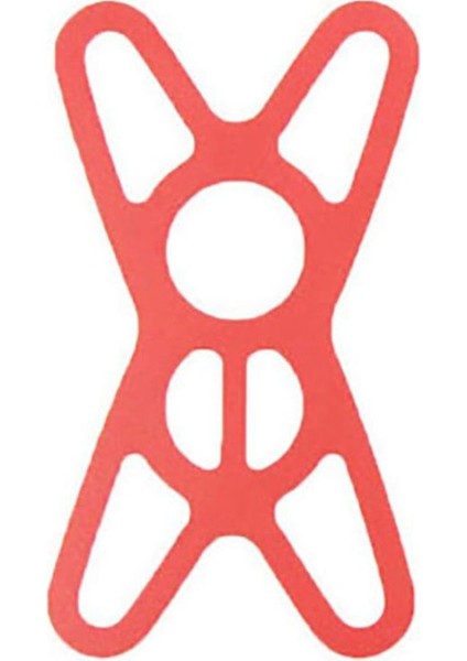 Bisiklet Silikon Bant Telefon Akıllı Telefon Elastik Bant Bant Bağlantısı Tutucu (Kırmızı, 6 * 10CM) (Yurt Dışından)