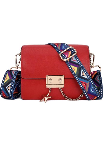 Geniş Omuz Omuzları Ayarlanabilir Değiştirilebilir Kemer Çantası (Kapak Altın Düğmeleri) 80-130CM (Yurt Dışından) indirimleri