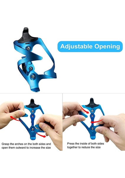 Montaj Aleti + Iki Vida ile Bisiklet Şişe Tutucu, Bisikletler, Yol Bisikletleri Için Ayarlanabilir Alüminyum Şişe Tutucu (Mavi) (Yurt Dışından) fiyatları