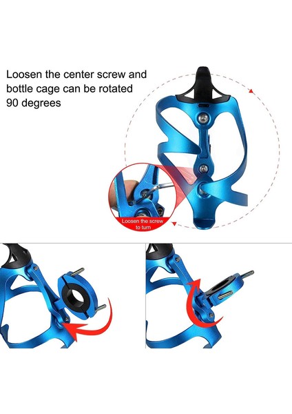 Montaj Aleti + Iki Vida ile Bisiklet Şişe Tutucu, Bisikletler, Yol Bisikletleri Için Ayarlanabilir Alüminyum Şişe Tutucu (Mavi) (Yurt Dışından) modelleri