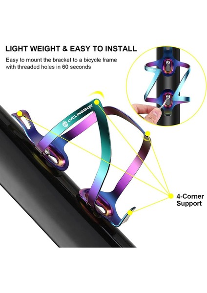 Yol Bisikletleri Için Ayarlanabilir Alüminyum Alaşımlı Su Şişesi Tutucu Mtb Çocuk Bisikletleri Bisiklet Parçaları (15 * 8cm) (Yurt Dışından) indirimleri