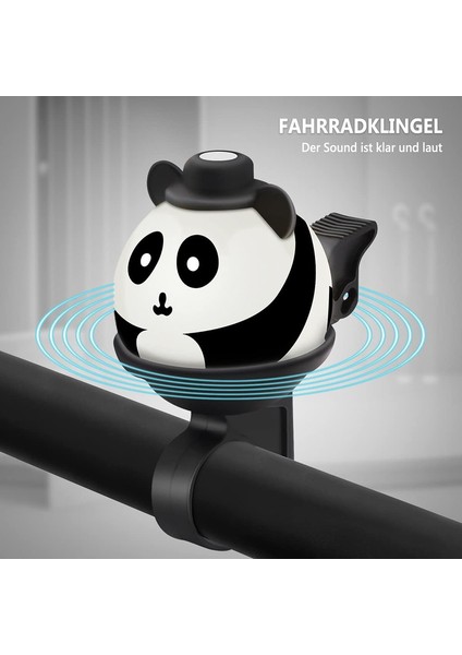 Bisiklet Zili, Yüksek ve Net Sesli Mini Bisiklet Zili, Yeni Yürümeye Başlayan Çocuklar ve Yetişkinler Için Denge Scooter Bisiklet Aksesuarları (Panda, 60*83MM) (Yurt Dışından) indirimleri