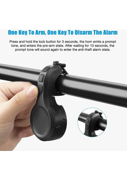 Ipx6 Su Geçirmez Elektronik Bisiklet Zili, USB Şarj Edilebilir, 130 Desibel Hoparlör (Yurt Dışından) fiyatları