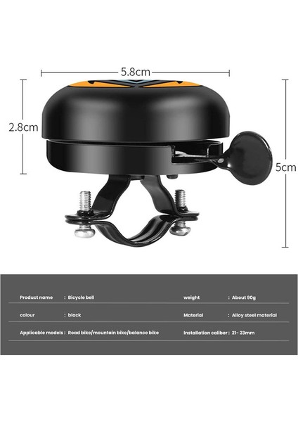 All Terrain Bisiklet Zili, Sağlam ve Dayanıklı Paslanmaz Çelik Bisiklet Zili (Yurt Dışından) fiyatları